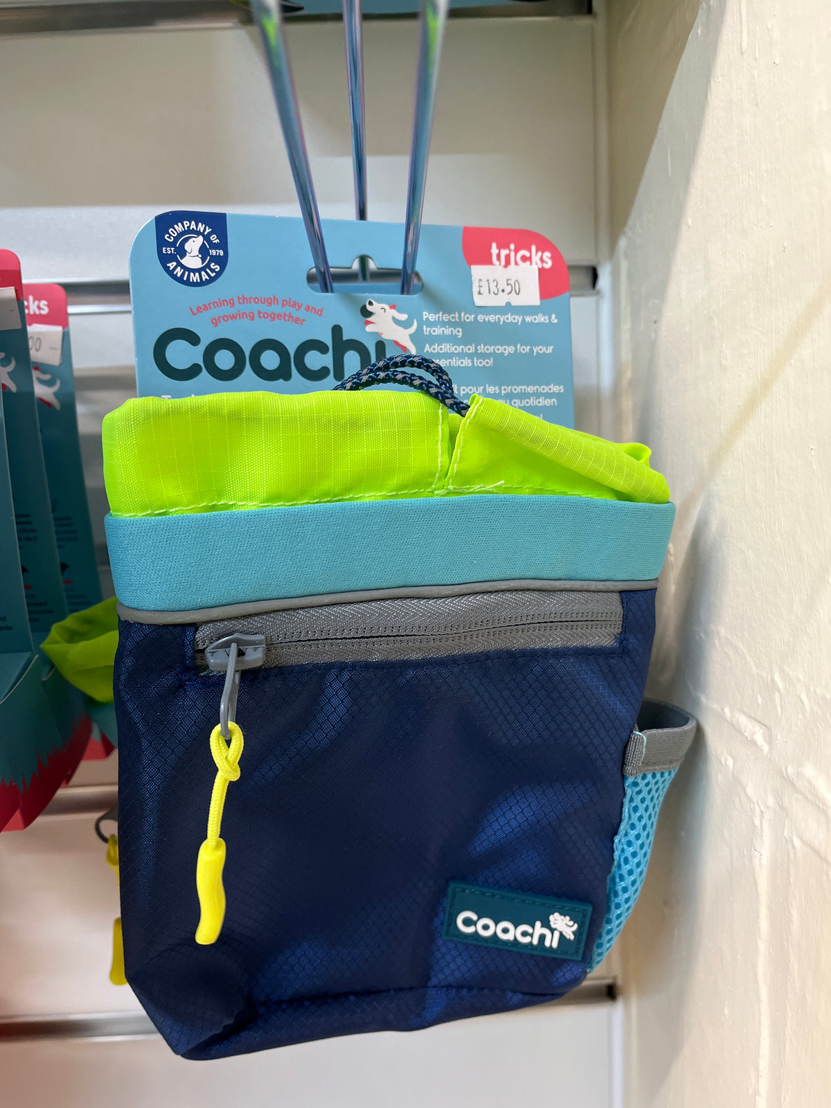 Coachi Train & Treat Bag Navy & Lime