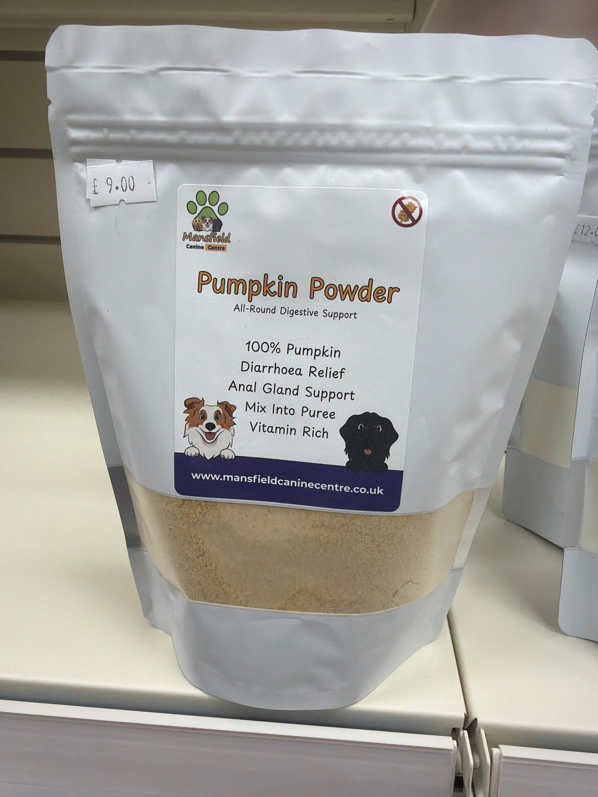 Mansfield Canine Centre Pumpkin Powder Supplement - 200g