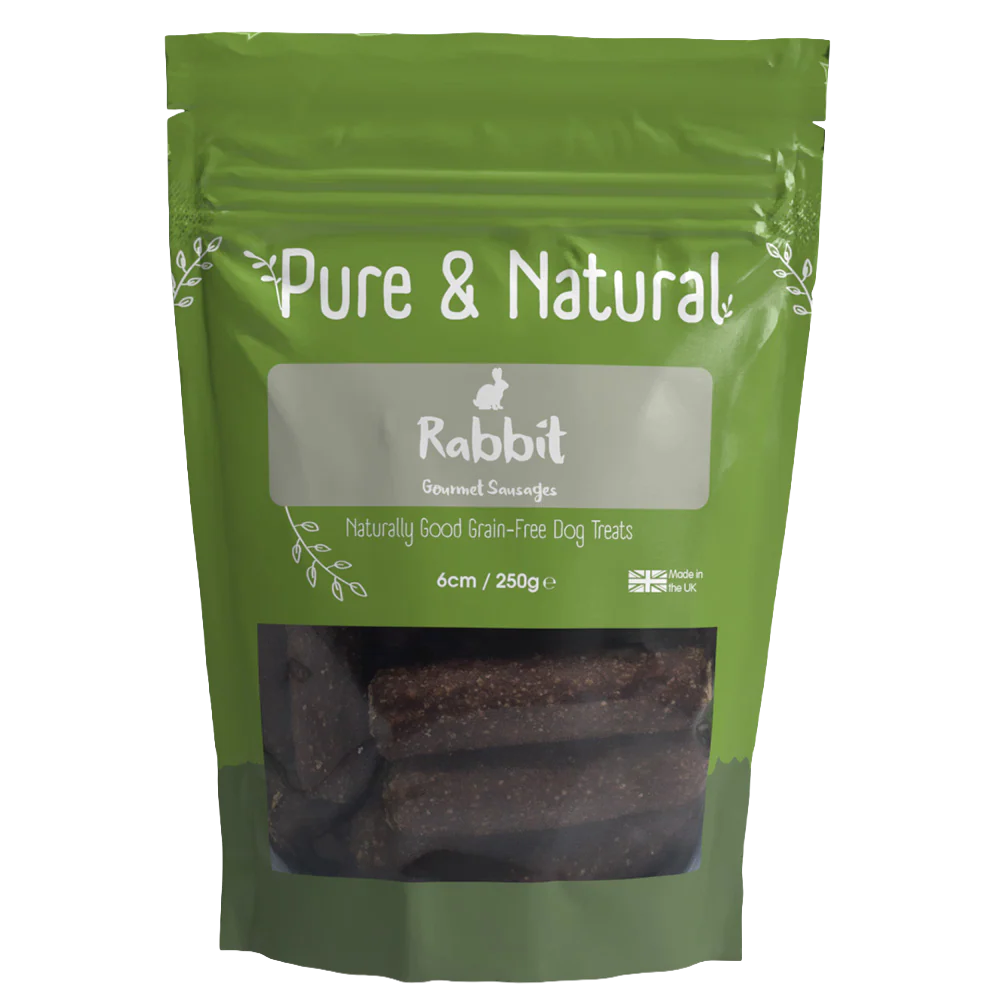 Pure & Natural Rabbit Gourmet Sausages - 6cm / 250g