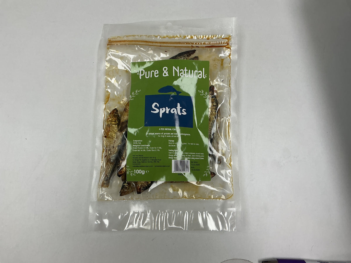 Pure & Natural Sprats - 100g