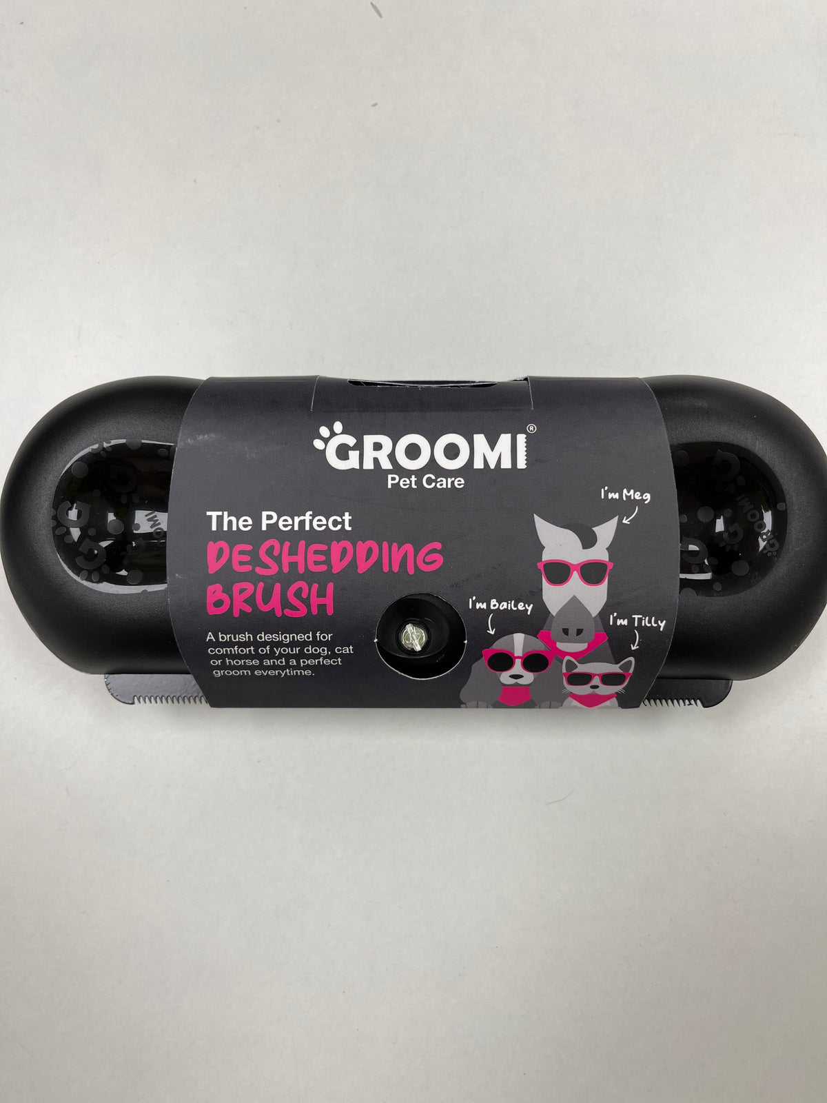 Groomi Pet Care Deshedding Brush - Black
