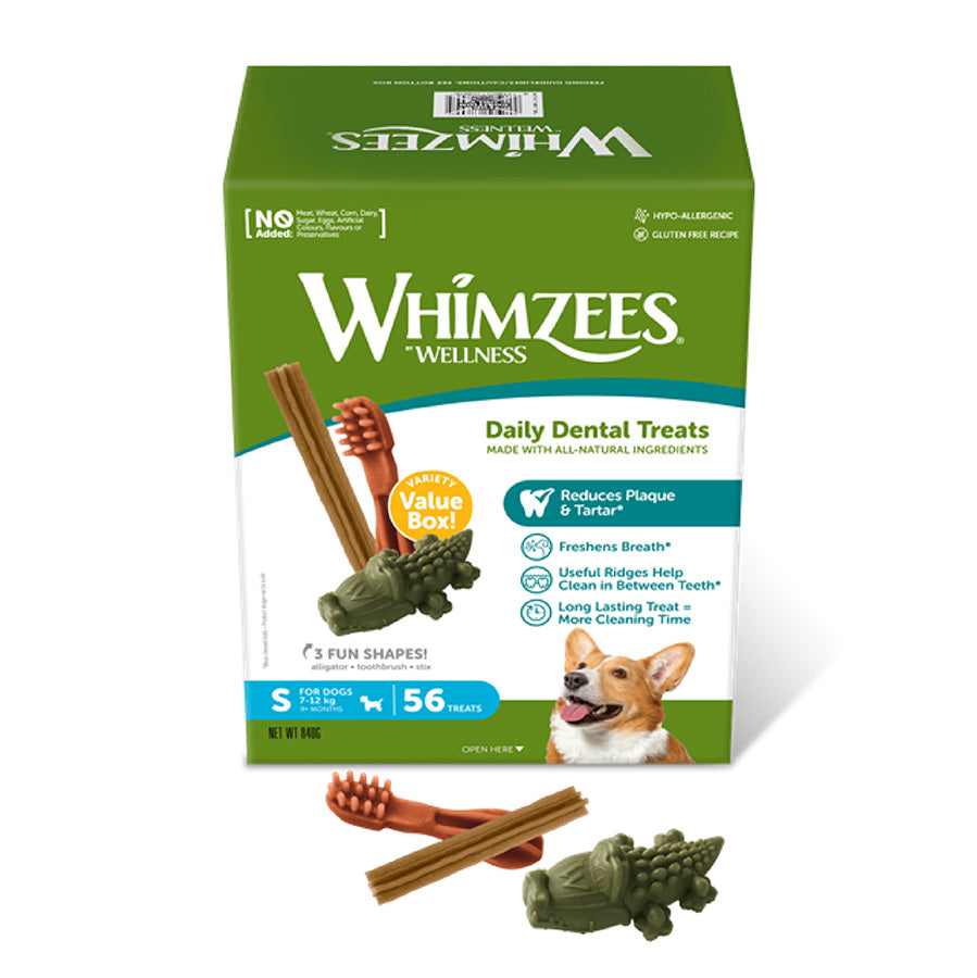 Whimzees Daily Dental Treats - 56 Pack
