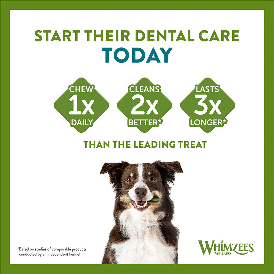 Whimzees Daily Dental Treats - 56 Pack
