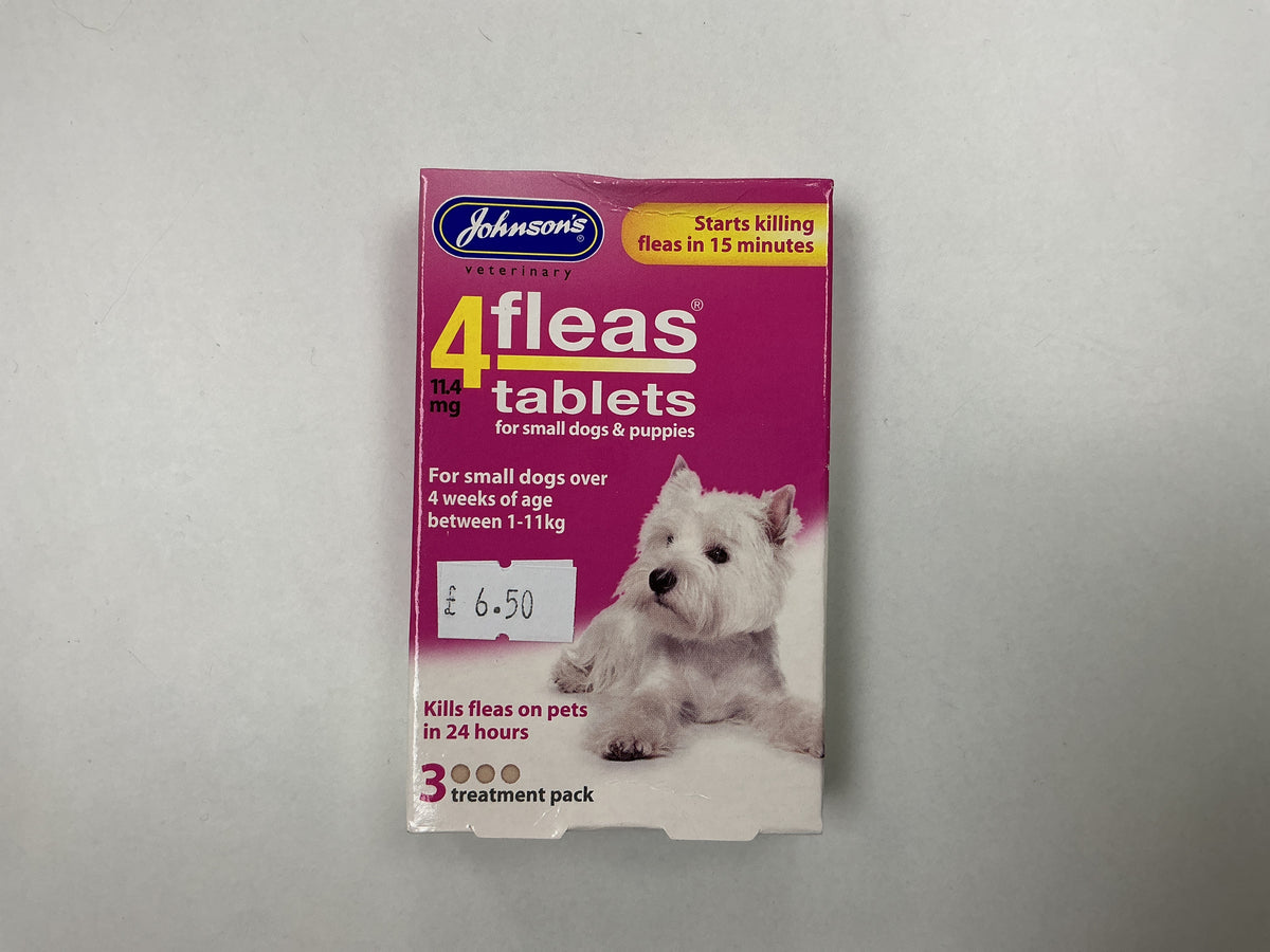 Johnson's 4Fleas Tablets for Puppies and Small Dogs - 3 Tablets