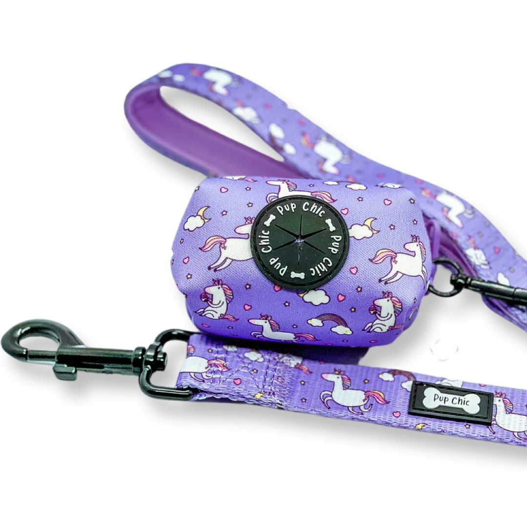 Pup Chic Boutique Poo Bag Holder - Daydreams & Unicorns