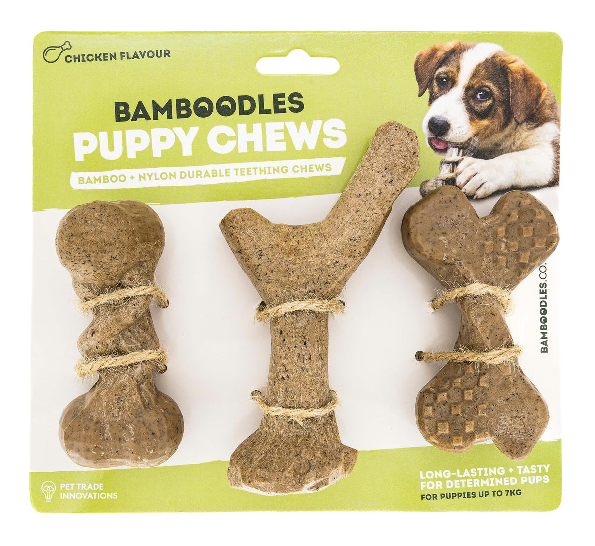 Bamboodles Puppy Chew Bones - 3 Pack