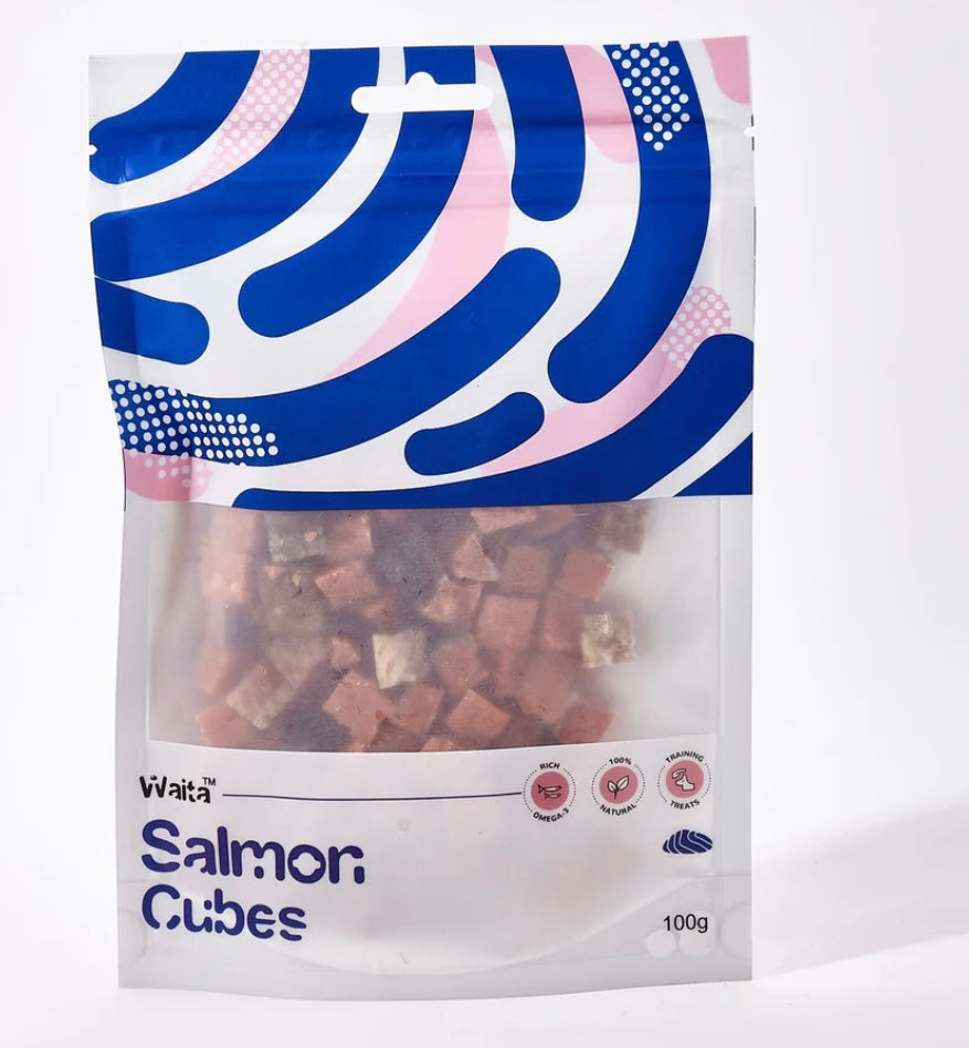 Waita Air Dried Salmon Cubes - 100g