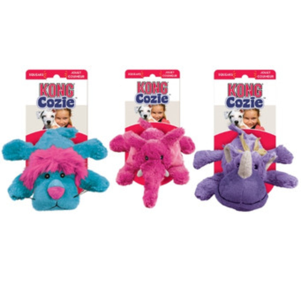 KONG Cozie Brights Dog Toy - Medium - Assorted