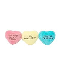 FuzzYard Candy Hearts Dog Toy - 3 Pack