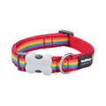 Red Dingo Dog Collar - Rainbow Red