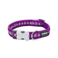 Red Dingo Dog Collar - Purple Daisy Chain