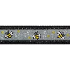 Red Dingo Dog Collar - Black Bumble Bee
