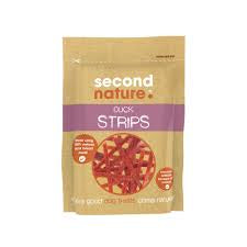 Second Nature Dog Treats Duck Strips - 80g