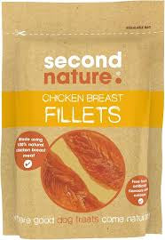 Second Nature Dog Treats Chicken Breast Fillets - 100g