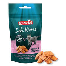 Rosewood Deli Kisses Salmon and Seaweed Cat Treats 60g