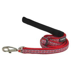 Red Dingo Dog Lead - Red Union Jack Flag