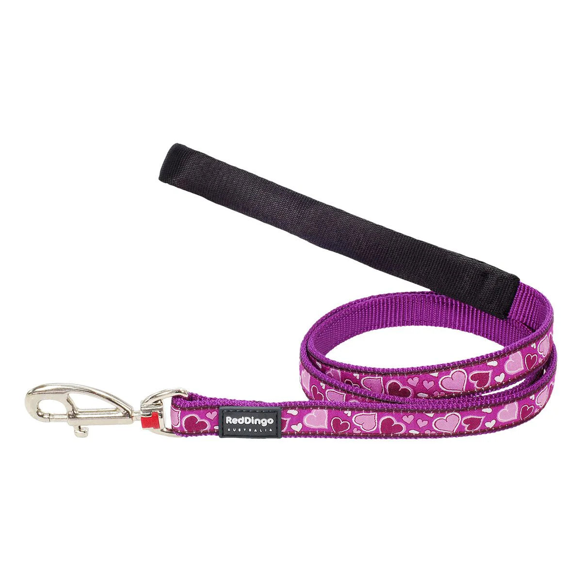 Red Dingo Dog Lead - Purple Breezy Love