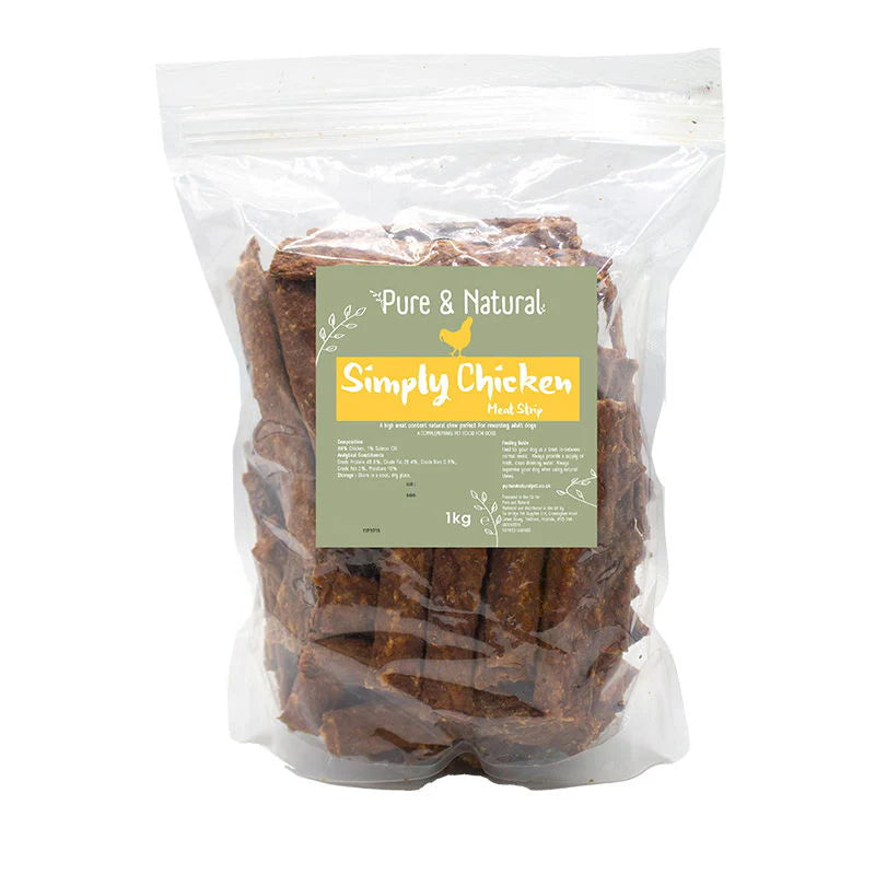 Pure & Natural Simply Chicken Meat Strips - 1kg