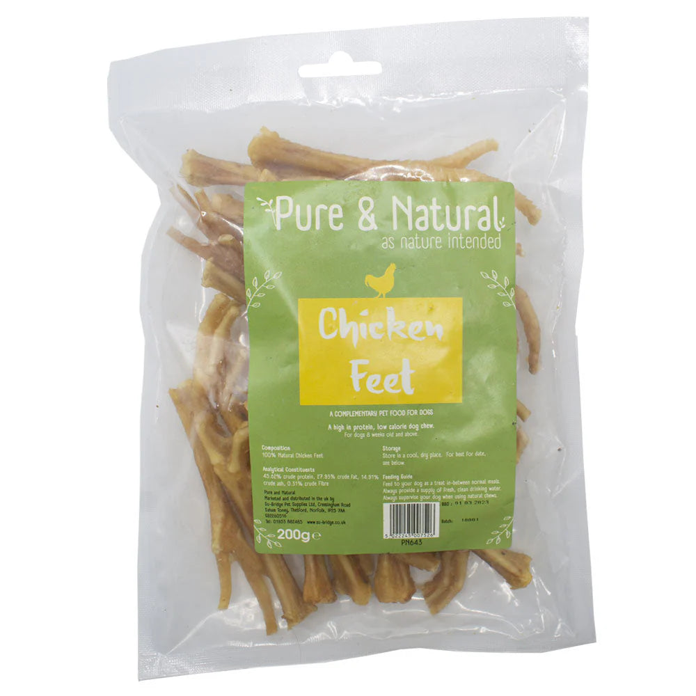 Pure and Natural Chicken Feet 200g