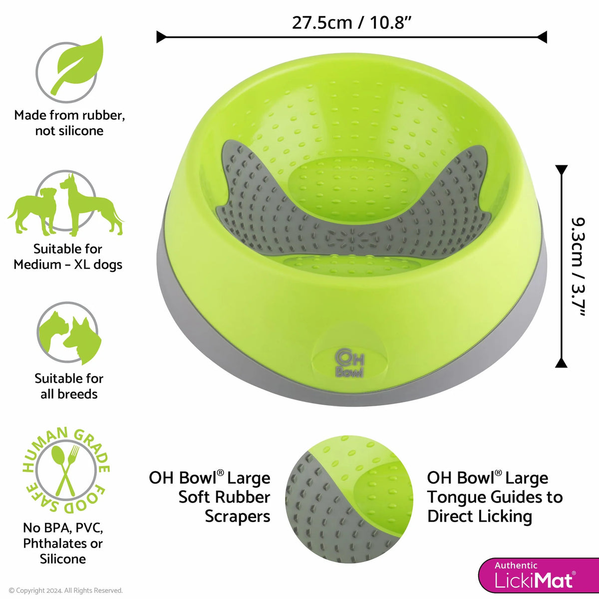 LickiMat OH Bowl Large - Green