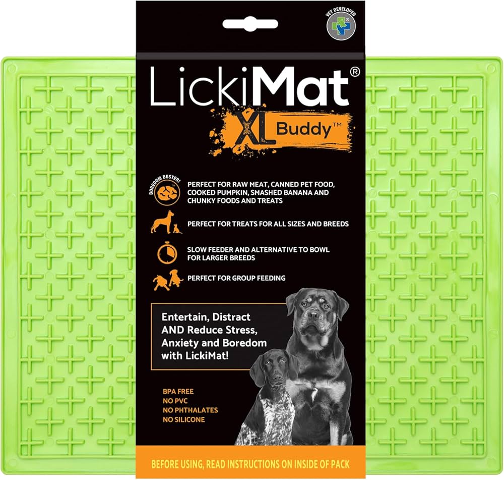 LickiMat Buddy Dog Lick Mat Extra Large - Green
