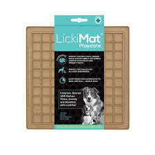 LickiMat Playdate Dog Lick Mat - Coffee