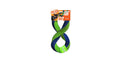 Nerf Dog Nylon Square Braided Twisted Infinity Tug - 12in / Blue/Green