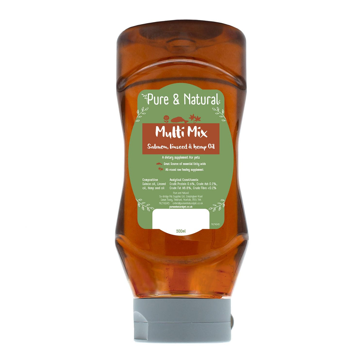 Pure & Natural Multi Mix Oil Salmon, Linseed & Hemp - 500ml