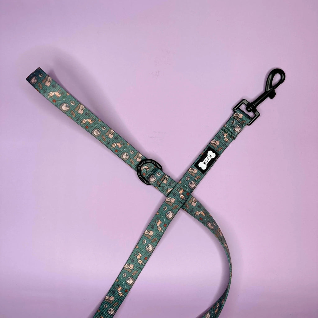 Pup Chic Boutique Dog Lead - 5ft / Woodland Wonderland