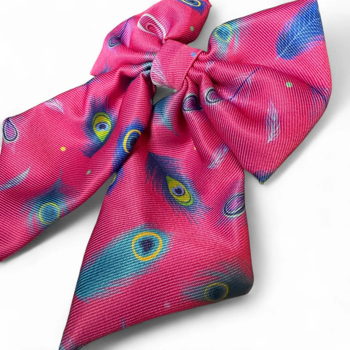 Pup Chic Peacock Power Pink Sailor Bow