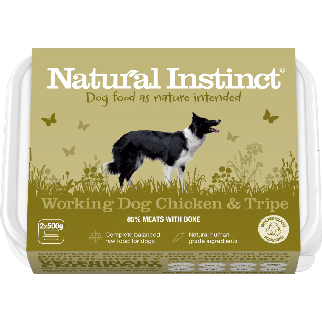 Natural Instinct Working Dog Chicken & Tripe - 1kg