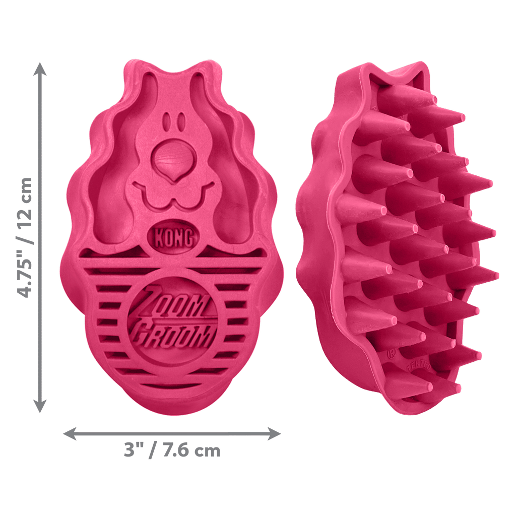KONG Zoom Groom Raspberry - Large