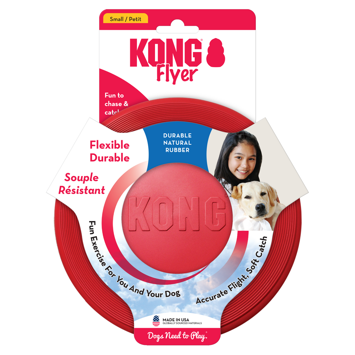 KONG Flyer - Small / Red