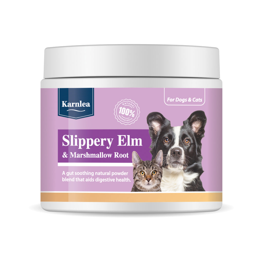 Karnlea Slippery Elm & Marshmallow Root Powder for Dogs and Cats - 100g