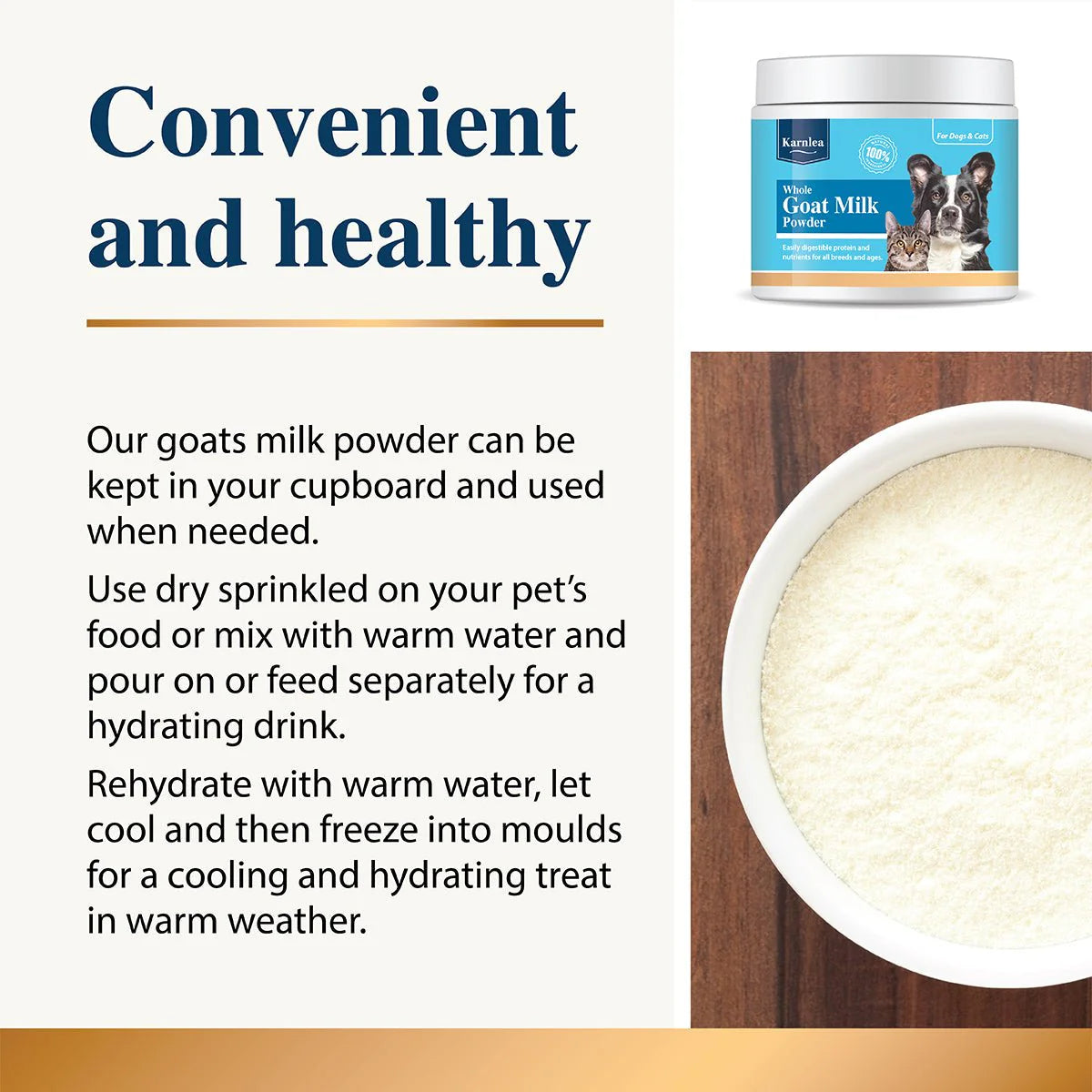 Karnlea Goat Milk Powder for Dogs and Cats - 200g