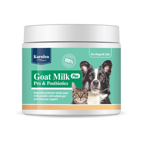 Karnlea Goat Milk Plus Pro & Postbiotics Powder for Dogs and Cats - 200g