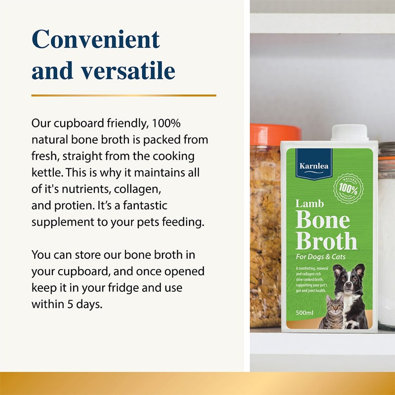 Karnlea Lamb Bone Broth for Dogs and Cats - 500ml