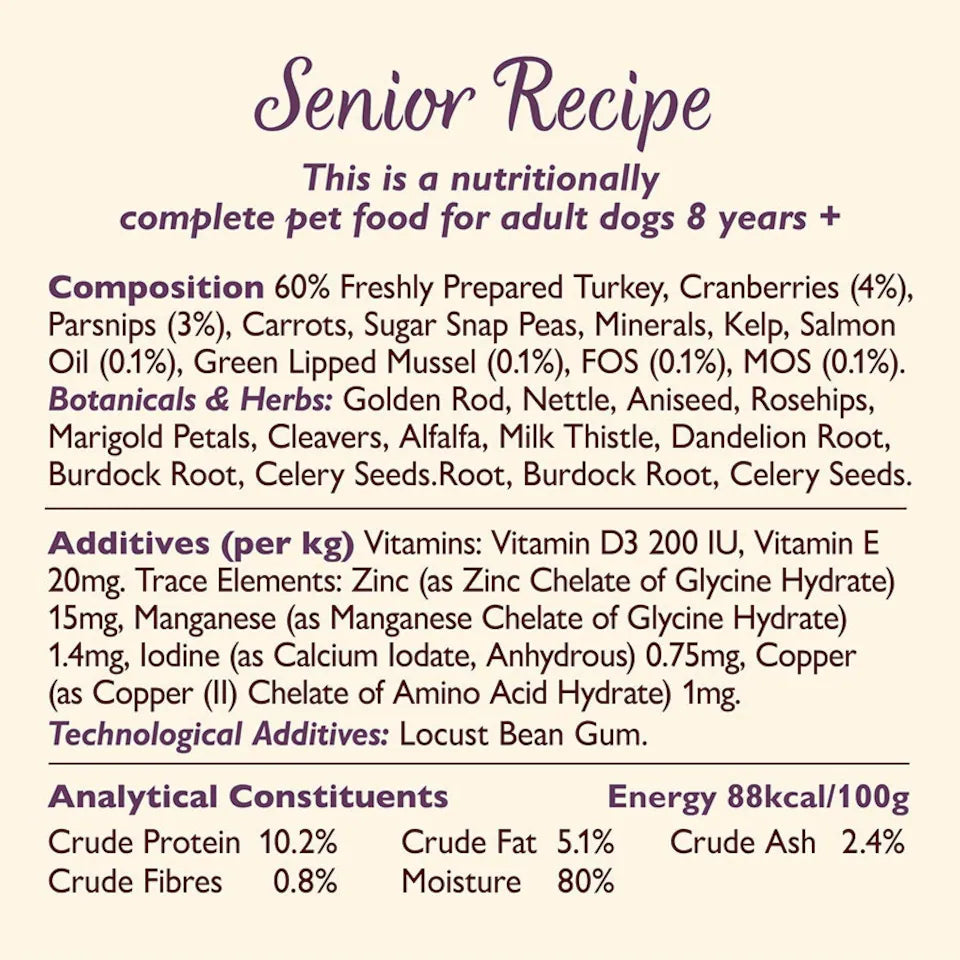 Lily's Kitchen Dog Tin Senior Wise & Wonderful - 400g