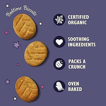 Lily's Kitchen Dog Bedtime Biscuit Treats with Honey, Yoghurt & Passion Flowers - 80g