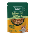 Natures Menu Cat Bites in Gravy with Chicken Pouches - 85g