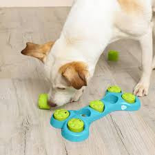 iQuties Bone Hide Interactive Puzzle Treat Dispenser