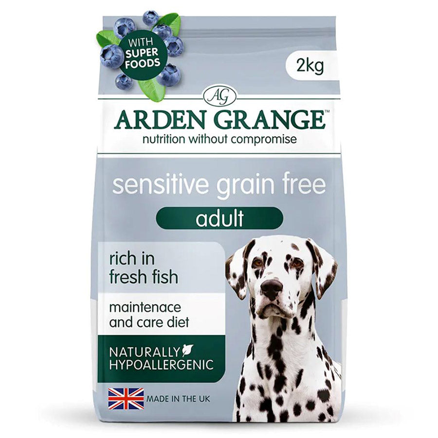 Arden Grange Dog Adult Sensitive Grain Free Ocean White Fish & Potato - 2kg