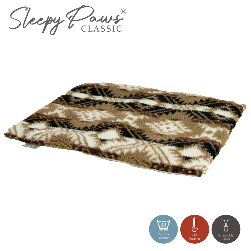 Ancol Sleepy Paws Self Heating Pad - Brown