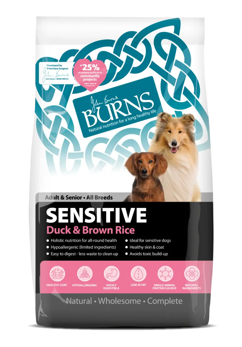 Burns Adult Dog Sensitive Duck & Brown Rice - 2kg
