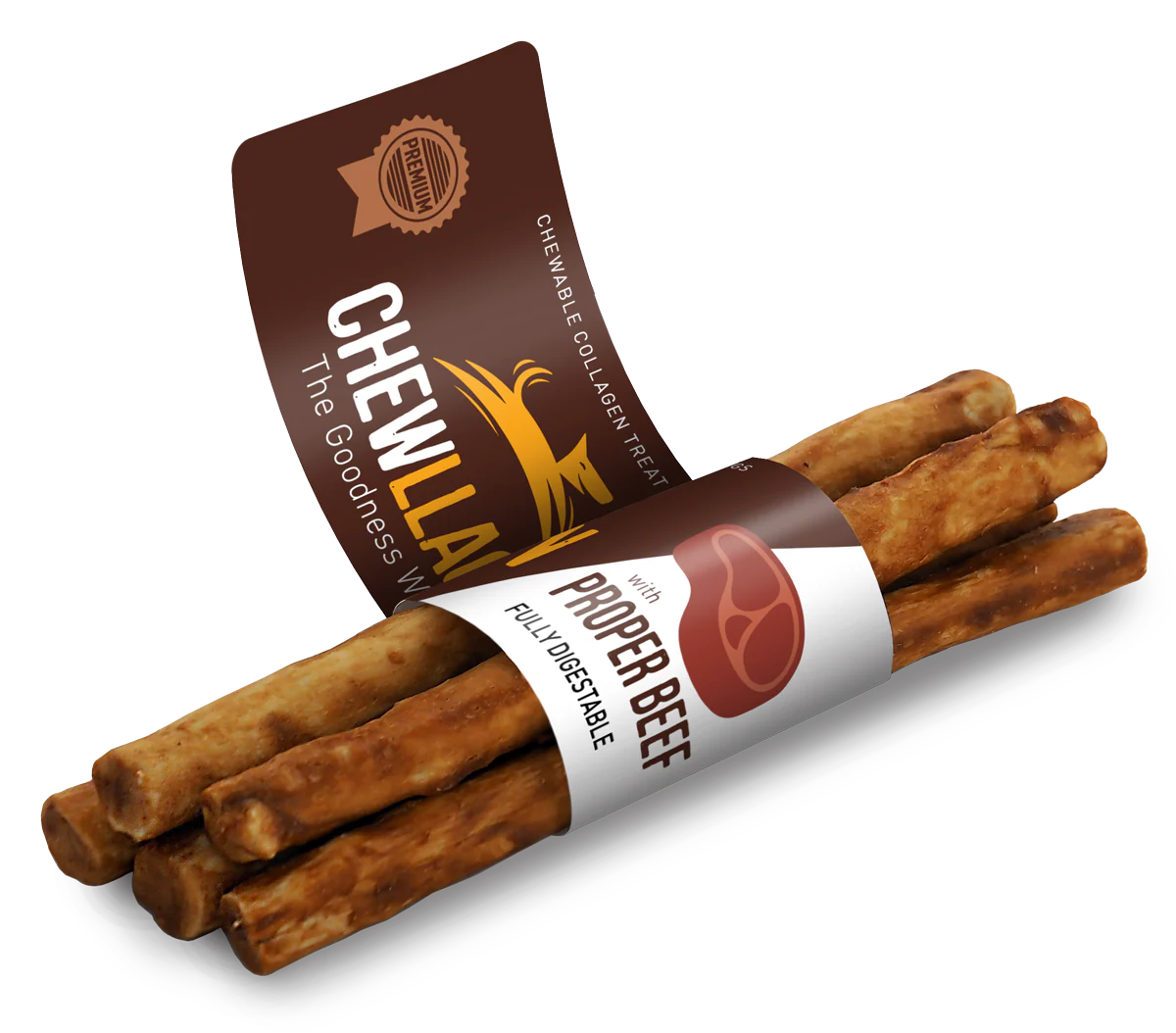 Chewllagen Beef Mini Rolls 5 Pack