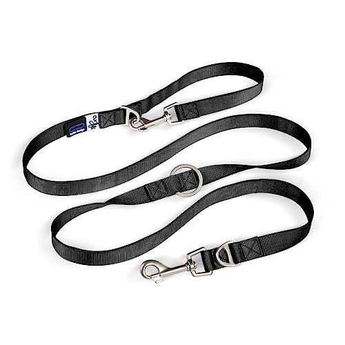 Curli Adjustable Dog Leash Nylon - Large / Black