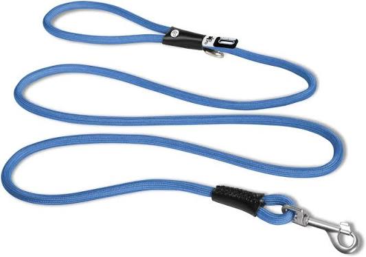 Curli Stretch Comfort Dog Leash Blue