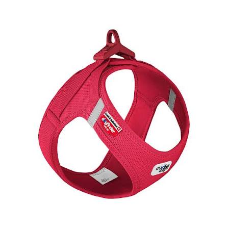 Curli Vest Dog Harness Clasp Air-Mesh Red