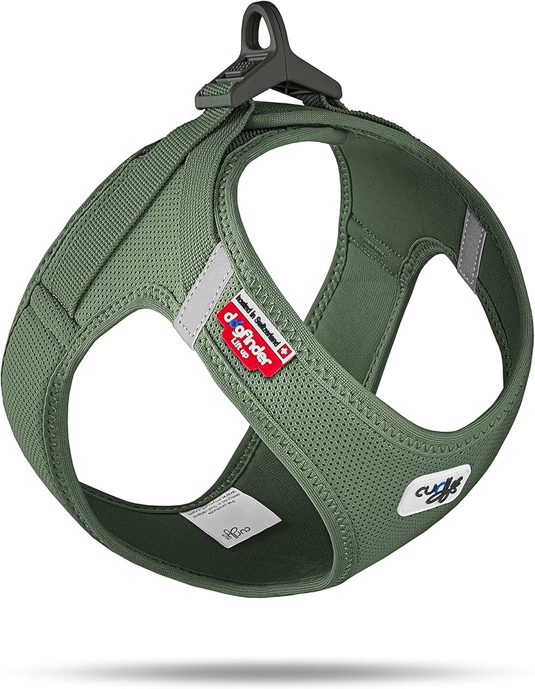 Curli Vest Dog Harness Clasp Air-Mesh Moss
