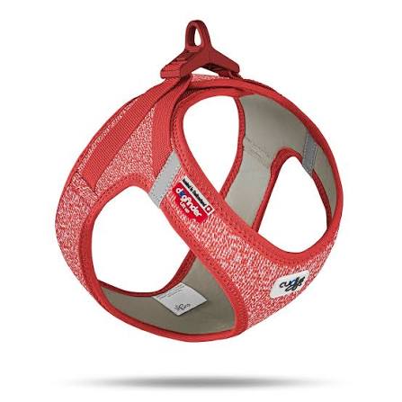 Curli Vest Dog Harness Merino Clasp - Small / Red